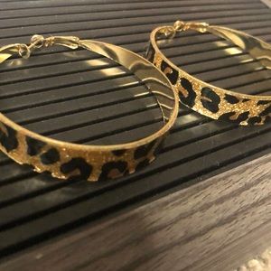 Cheetah print earrings
